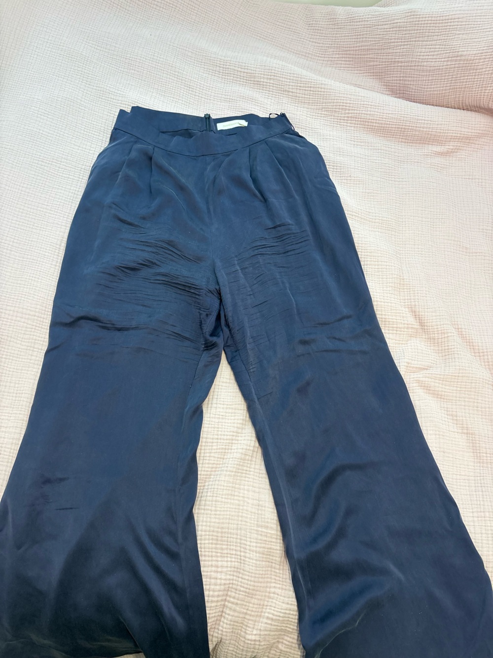 Zimmermann Navy Wide-Leg Women’s Dress Pants